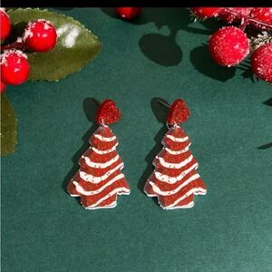 👋 CANDYCANE TREE christmas earrings